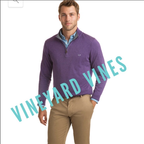 Vineyard Vines Other - EUC💜VINEYARD VINES💜 Cotton 1/4 Zip- Up Sweater